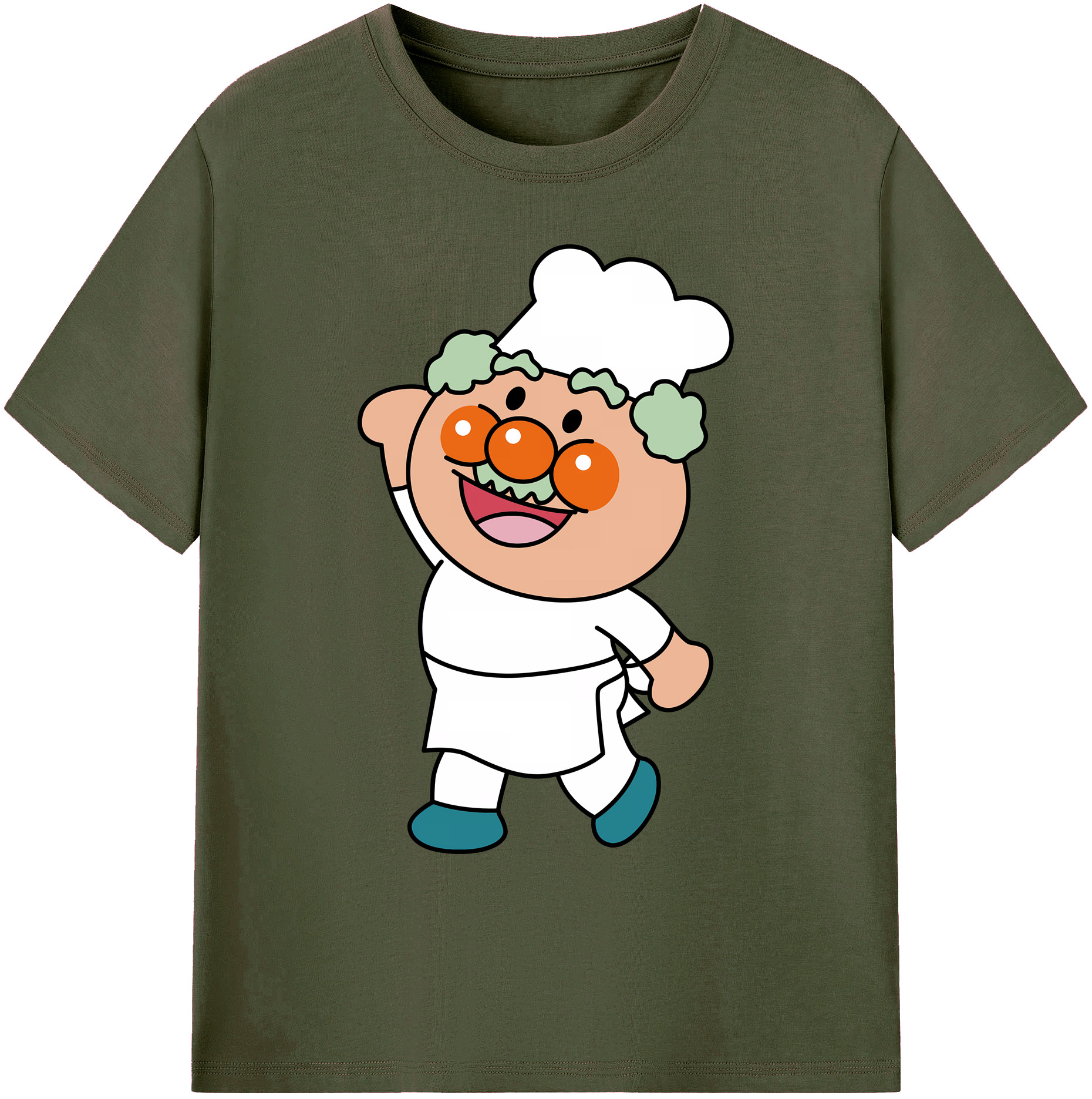 （画像用） アンパンマン Anpanman 綿100％ メンズ半袖Tシャツ｜肌触りやわらか＆通気性